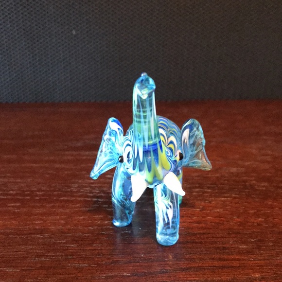 Cute Handblown Glass Elephant - Picture 2 of 6